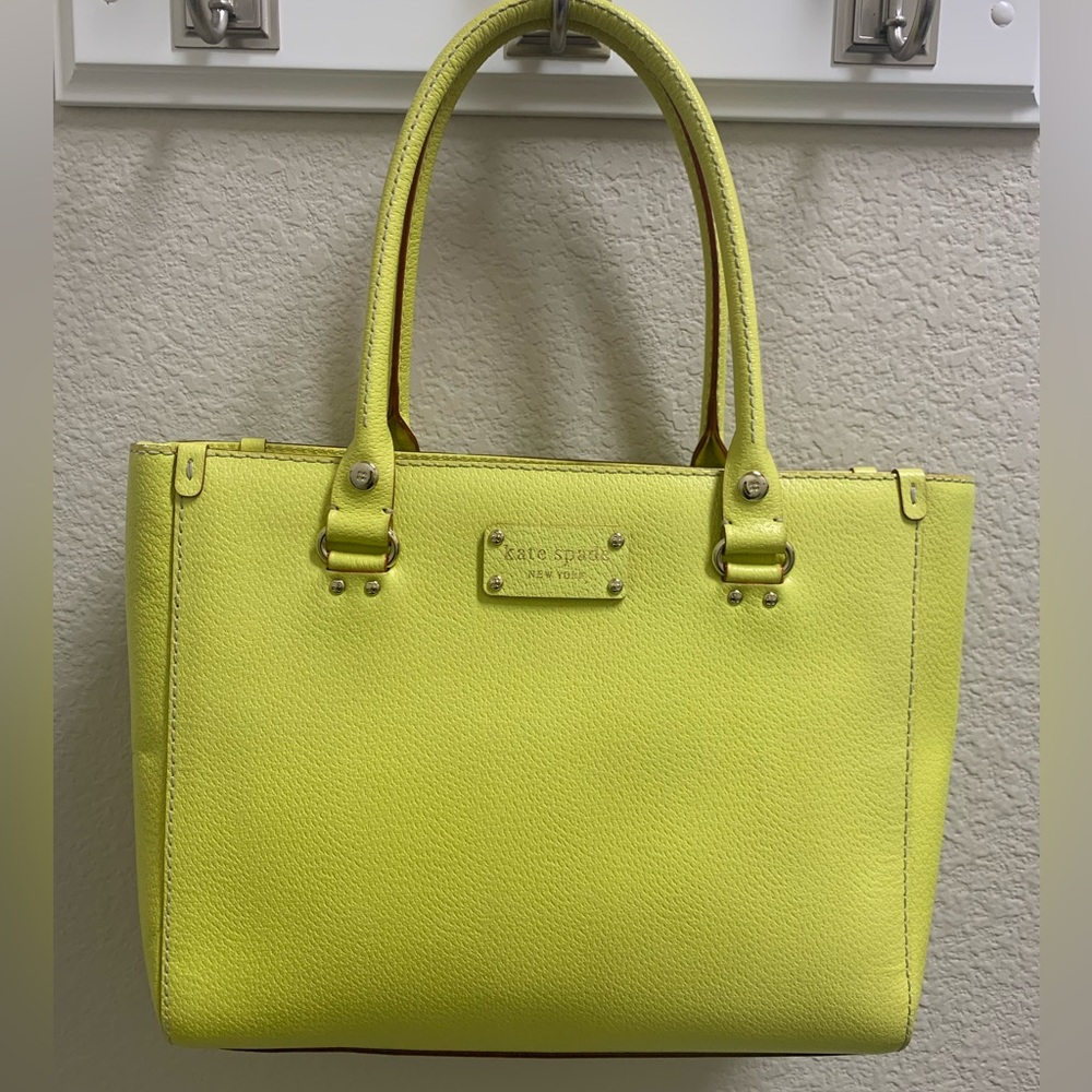 kate spade Yellow Leather Structured Bag